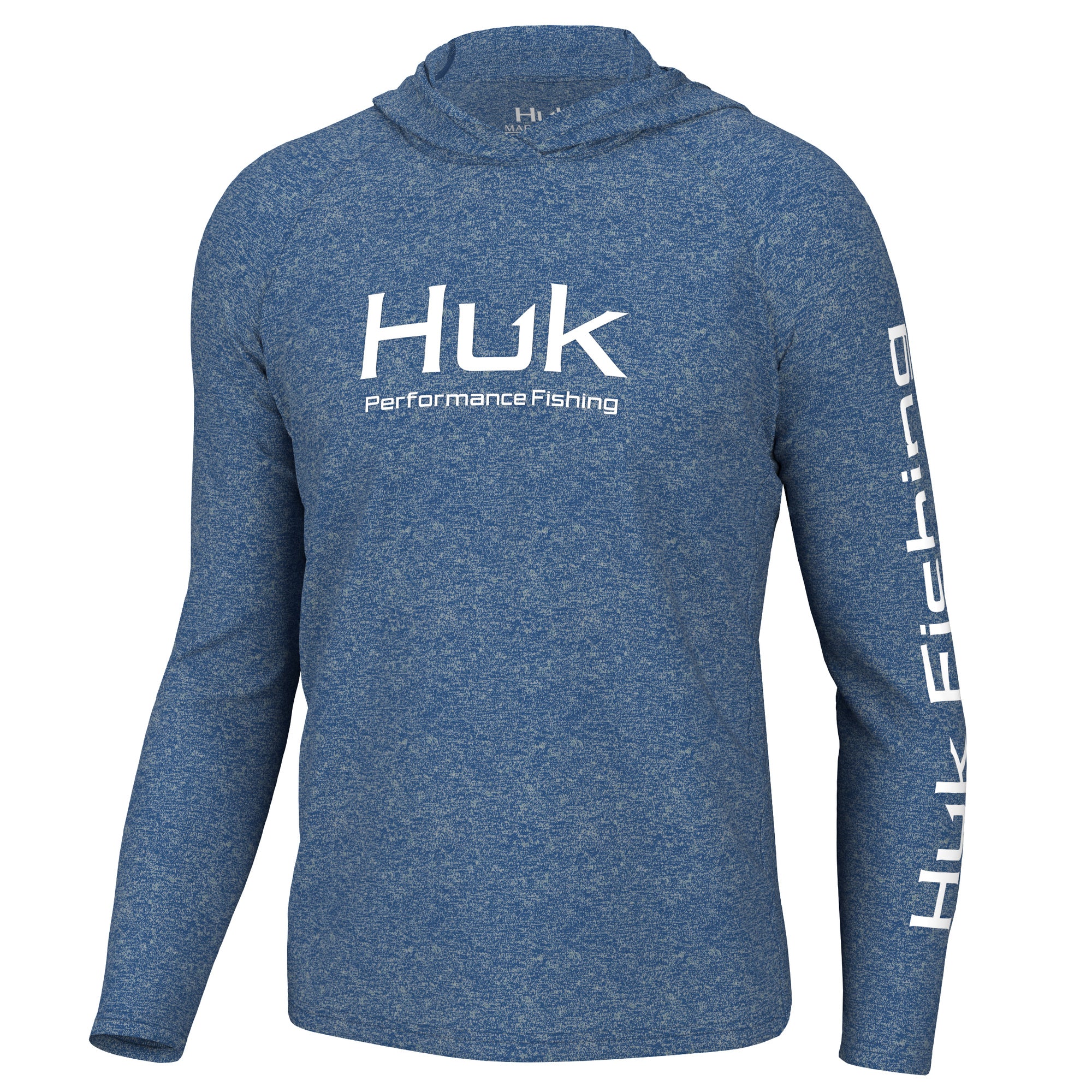 HUK Gear Men's Long Sleeve Crewneck Sweatshirt Fishing Shirt with UV  Protection