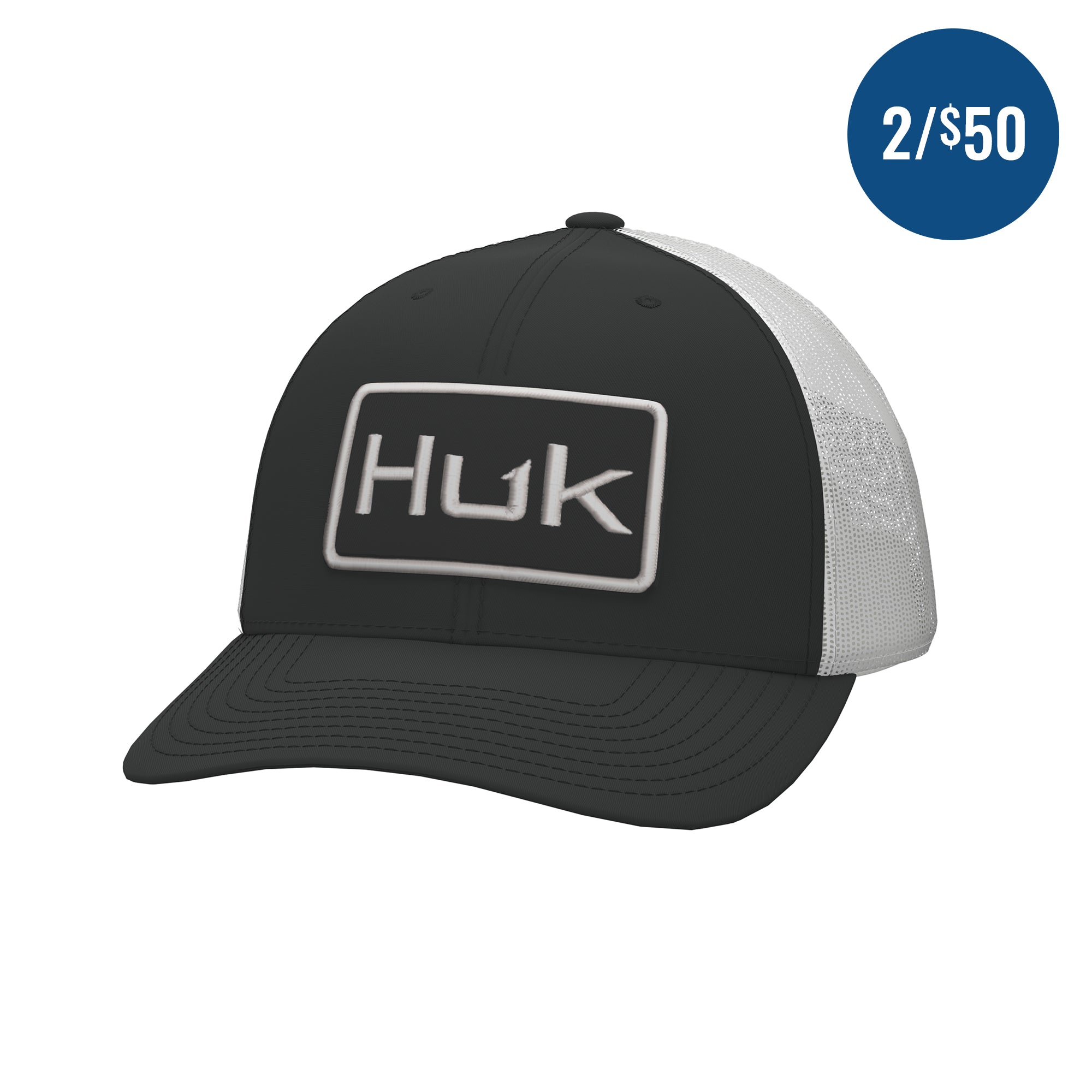 Huk Logo Stretchback Trucker Hat