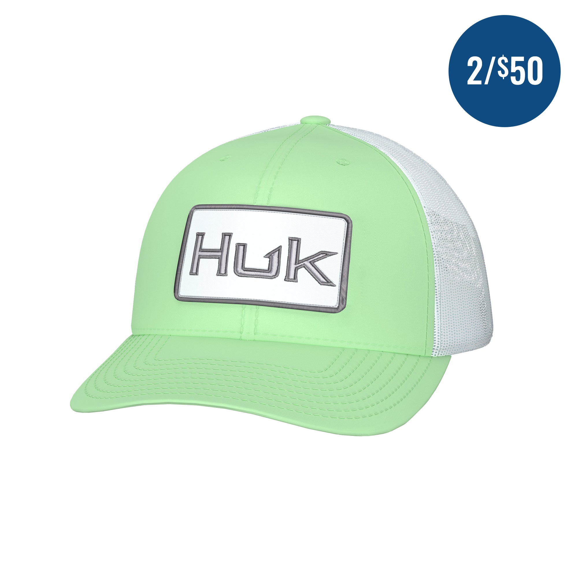 Huk Men's Aqua Dye Performance Bucket Hat - Moss - 1