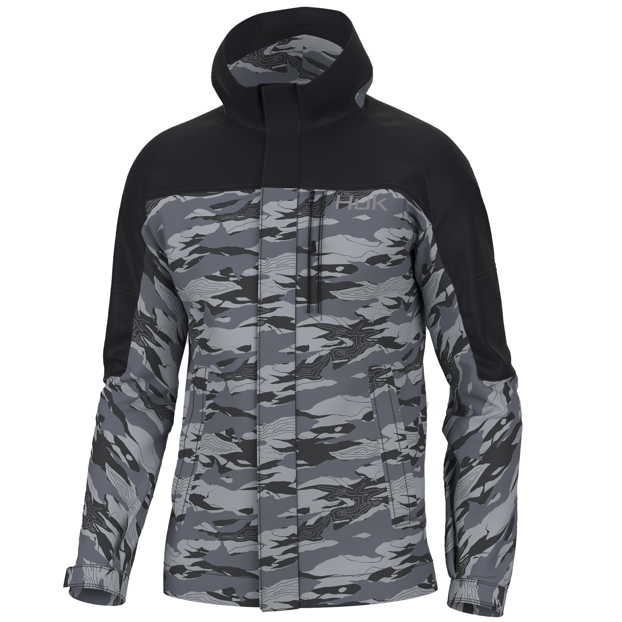 Huk Grand Banks Tidal Map Jacket Huk Gear