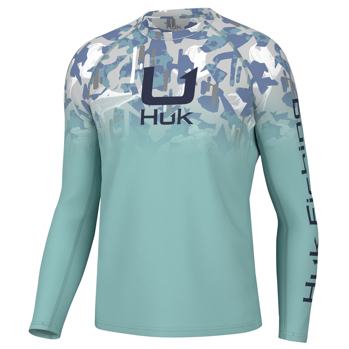 Huk Men's Upf 50+ Sun Protection Shirt Rashguard Swim Shirt Short