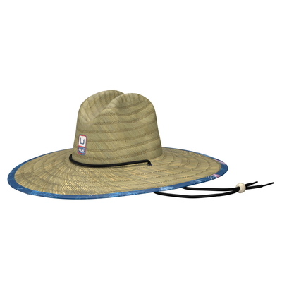 Huk Straw Hat Fish and  Flags
