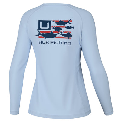 Huk Womens Trophy Flag Pursuit Performance Shirt